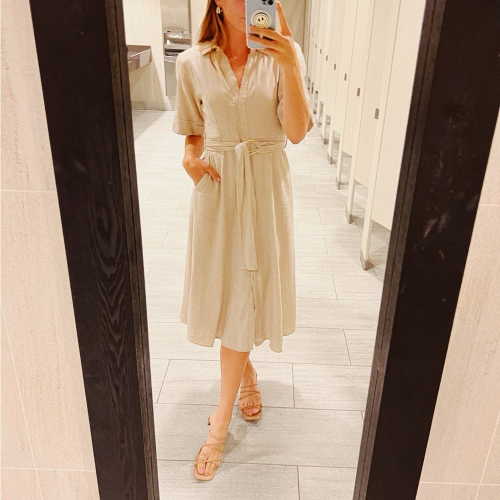 Cargo Zara Office Button Up Dress